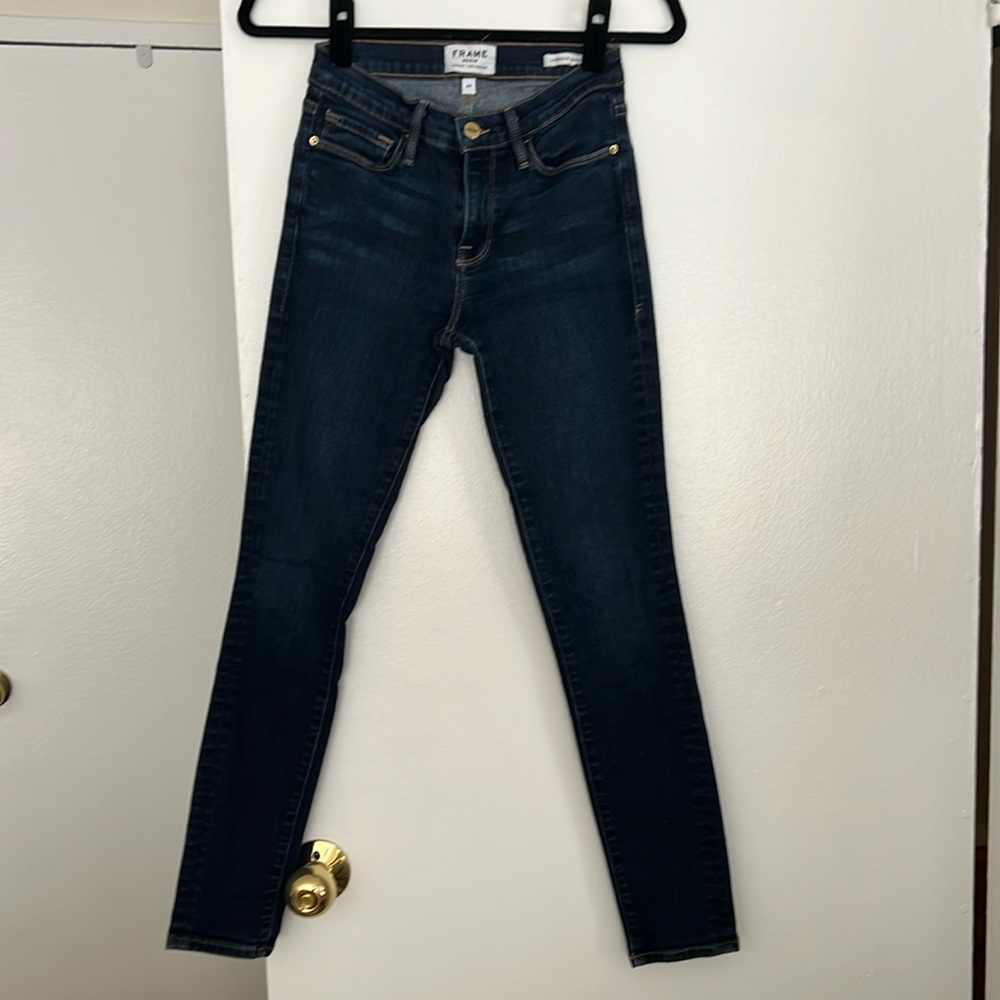 Frame Denim Le Skinny de Jeanne/ Size 26 Low Rise / Color: Queensway